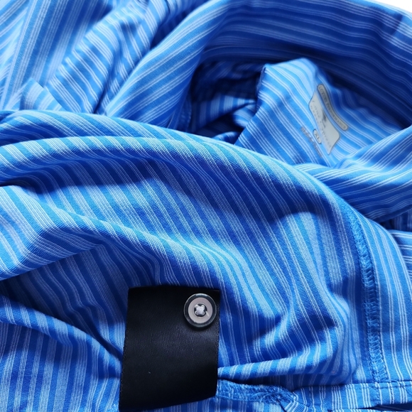 Pebble Beach Lone Cypress Luxury Performance Men's Blue & White Golf Polo XL - Picture 7 of 9